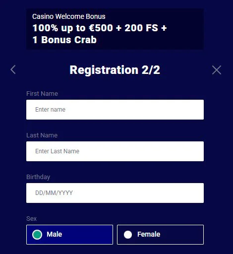 frumzi casino register